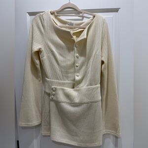 Sabo - Ivory Knit Dress (Size Medium) NWT